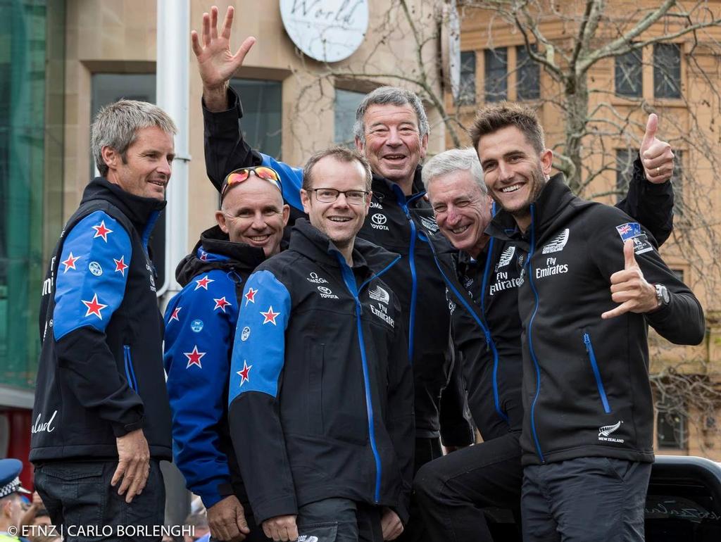 - Emirates Team New Zealand Parade in Queen Street in Auckland © ETNZ/Carlo Borlenghi