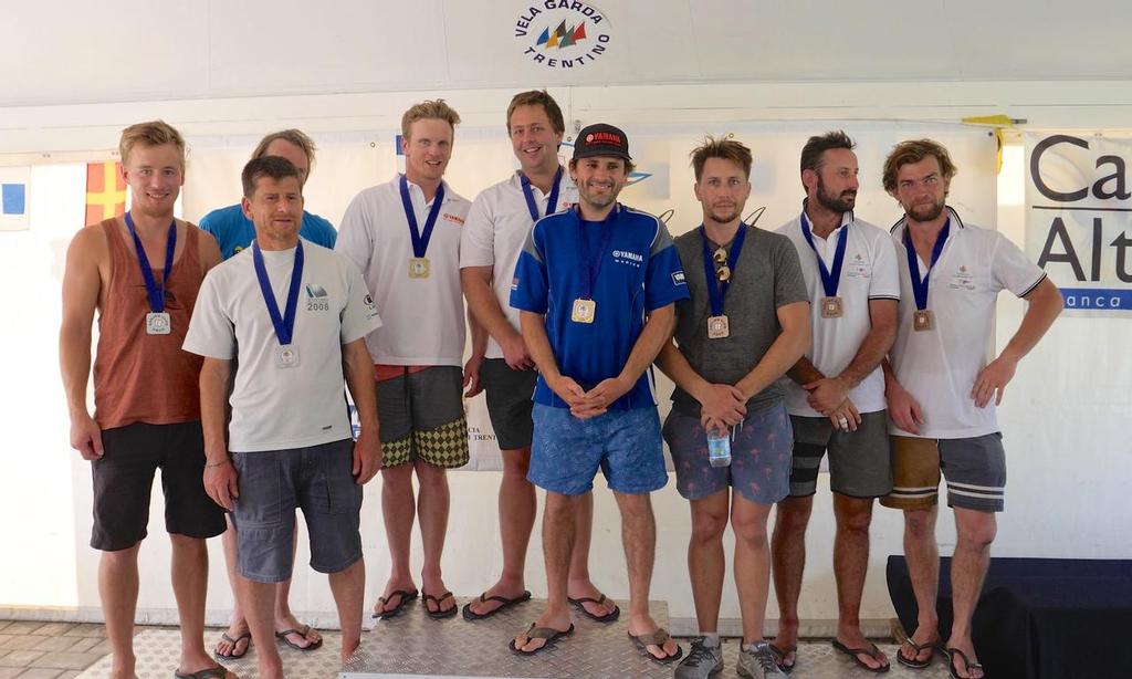 Top three overall - 18ft Skiff Europeans - Cicolo Vela Arco - Lake Garda © Circolo Vela Arco