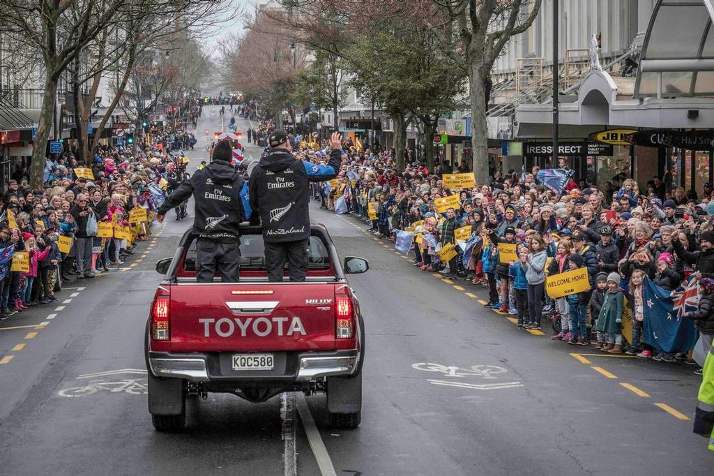 Emirates Team New Zealand parade in Dunedin © Emirates Team New Zealand http://www.etnzblog.com