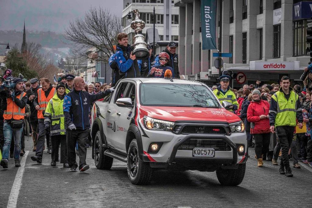 Emirates Team New Zealand parade in Dunedin © Emirates Team New Zealand http://www.etnzblog.com