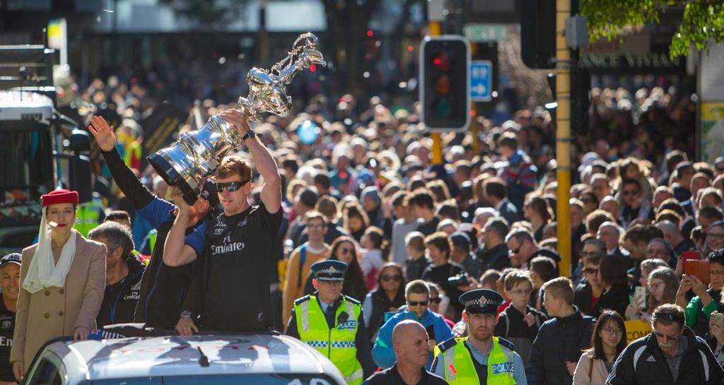 Emirates Team New Zealand Parade in Wellington © Wellington City Council