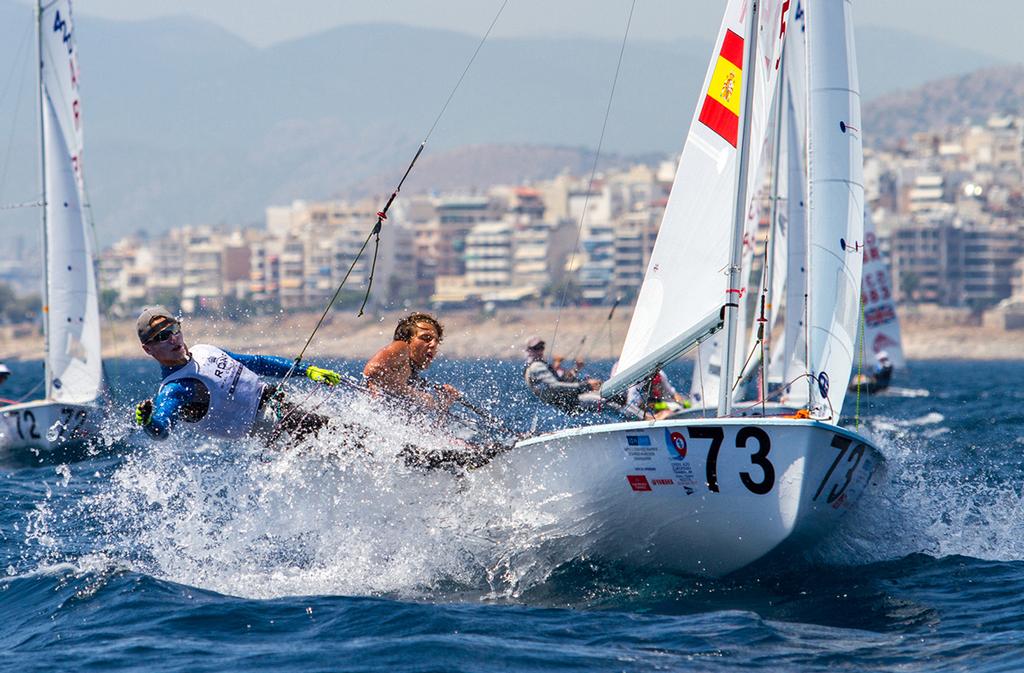 Carlos BALAGUER/Antoni MASSANET (ESP) take 420 Open lead on Day 2 - 2017 420 Open European Championship © Nikos Alevromytis http://www.470.org