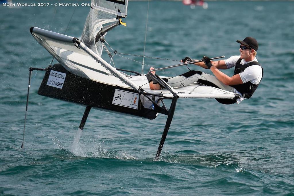 America's Cup champion - Peter Burling - Day 5 – McDougall + McConaghy Moth Worlds 2017 photo copyright  Martina Orsini taken at  and featuring the  class