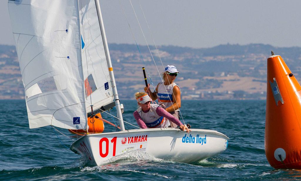 Afrodite Zegers/Anneloes Van Veen (NED)  - 2017 470 World Championship photo copyright Nikos Alevromytis http://www.470.org taken at  and featuring the  class