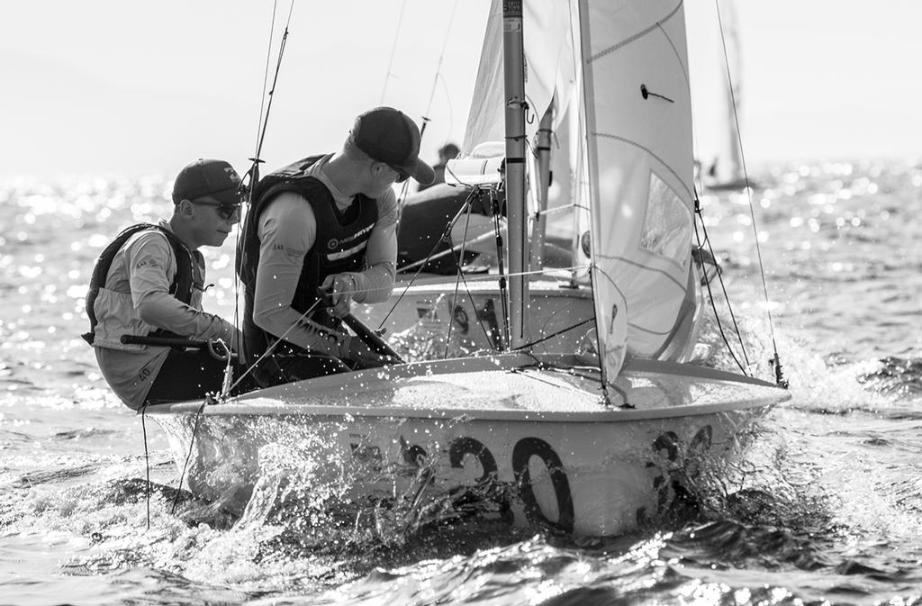 Rhys LEWIS/Drew WRIGHT (GBR 56342)  - 420 Open European Championships photo copyright Nikos Alevromytis http://www.470.org taken at  and featuring the  class