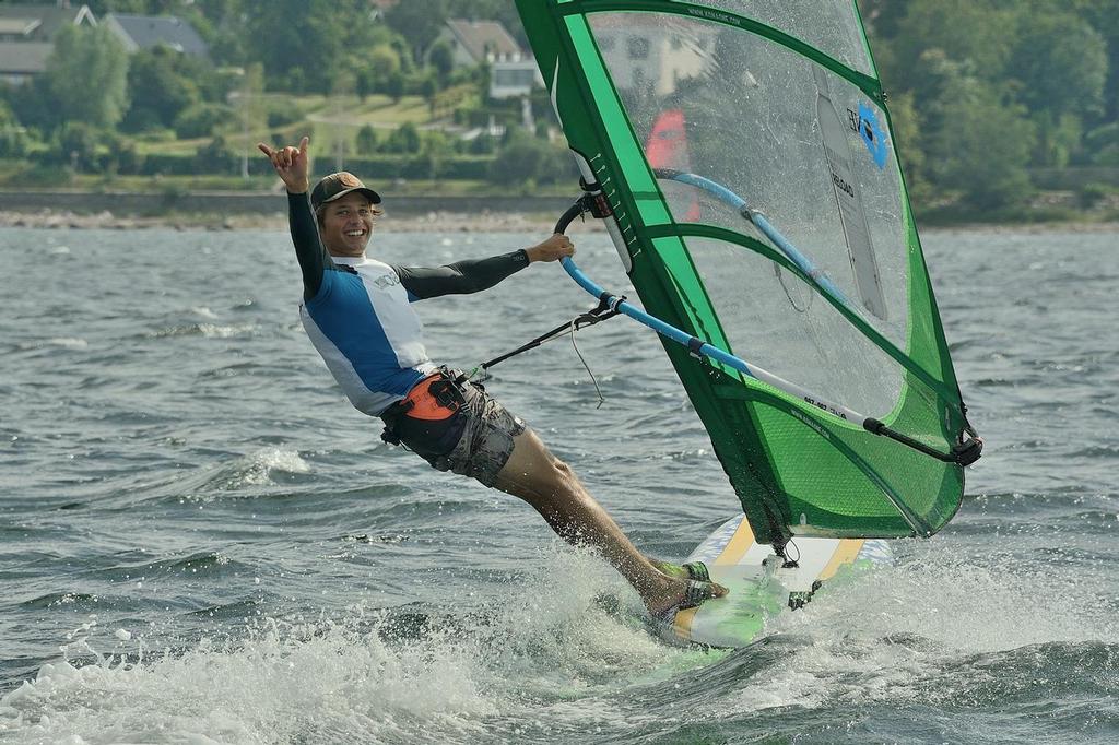 Adam Holm - Kona One World Championship 2017 photo copyright Charles Dasher taken at  and featuring the  class