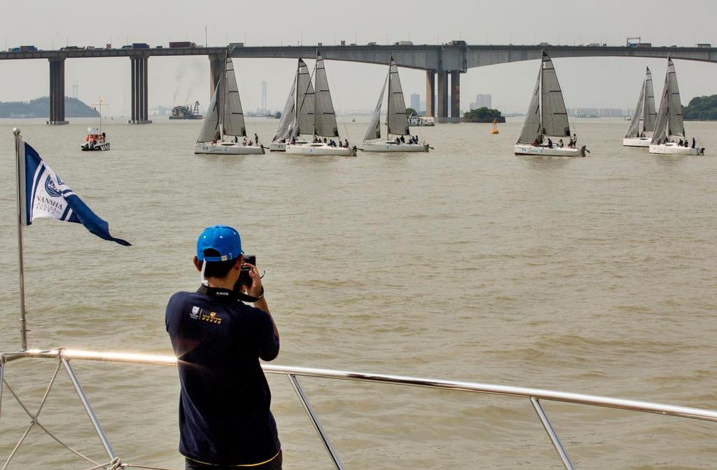 Start. Guangzhou Nansha International Sailing Regatta 2017. © Guy Nowell http://www.guynowell.com