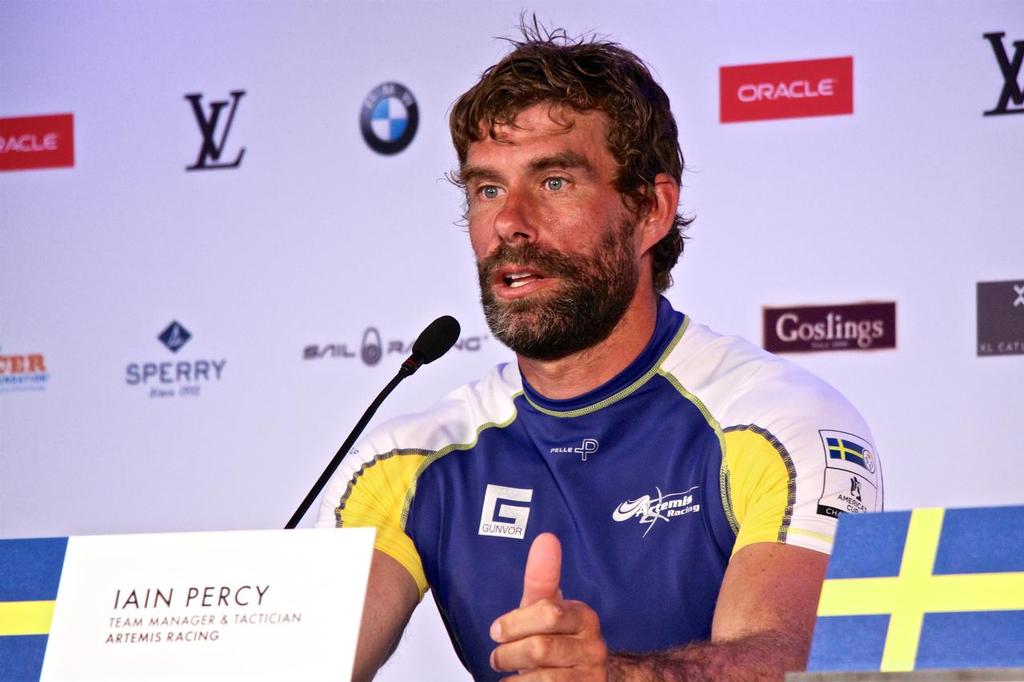 Artemis Racing - Team Manager and Tactician Iain Percy at the Louis Vuitton Challenger Finals © Richard Gladwell www.photosport.co.nz