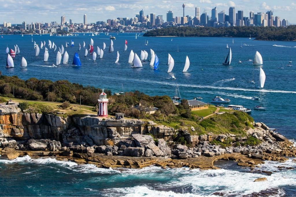 Sydney Hobart Race start photo copyright Carlo Borlenghi / www.carloborlenghi.com taken at  and featuring the  class
