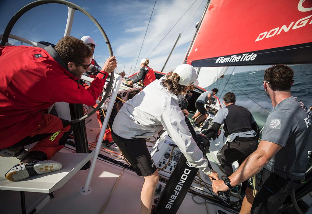 Volvo Ocean Race - Dongfeng sailing in Lorient, 25 of July, 2017 ©  Jeremie Lecaudey / Volvo Ocean Race