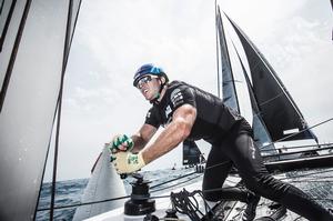 Austria's Red Bull Sailing Team claim the second podium spot, finishing just six points behind Oman Air. - Extreme Sailing Series photo copyright Lloyd Images http://lloydimagesgallery.photoshelter.com/ taken at  and featuring the  class