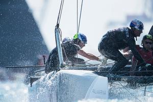 An epic penultimate day of Act 4 - Extreme Sailing Series 2017 photo copyright Lloyd Images http://lloydimagesgallery.photoshelter.com/ taken at  and featuring the  class