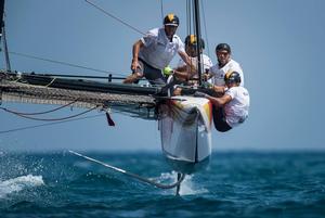 An epic penultimate day of Act 4 - Extreme Sailing Series 2017 photo copyright Lloyd Images http://lloydimagesgallery.photoshelter.com/ taken at  and featuring the  class