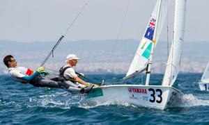 Chris Charlwood & Joshua Dawson - Day 1 - 470 World Championships 2017 photo copyright Nikos Alevromytis http://www.470.org taken at  and featuring the  class