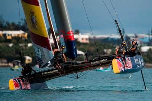 Spanish Impulse by Iberostar in the 2017 Red Bull Youth America’s Cup photo copyright  Xaume Olleros taken at  and featuring the  class