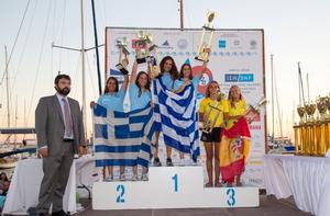 420 U17 Ladies Medallists photo copyright  Nikos Alevromytis taken at  and featuring the  class