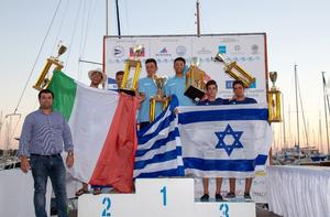 420 Open Men Medallists – 420 Open European Championship photo copyright  Nikos Alevromytis taken at  and featuring the  class