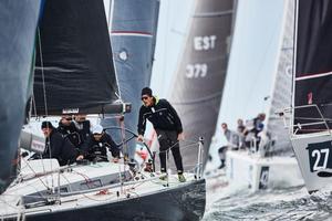 Nicolo Bianchi leading Katariina II off a crowded start - Dr Irena Eris ORC European Championship Gdansk photo copyright  Robert Hajduk taken at  and featuring the  class