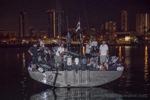 Rio 100 docks in to Kewalo Basin using the emergency rudder  - 2017 Transpac Race photo copyright Lauren Easley http://leialohacreative.com taken at  and featuring the  class