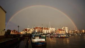 Finally the sun came with the rain today in Gdansk - Dr Irena Eris ORC European Championship Gdansk photo copyright  Robert Hajduk taken at  and featuring the  class