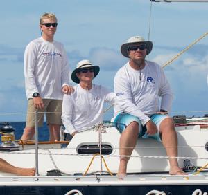 Will Vanderwort (left) finishing his first Transpac, with his dad Bob - 2017 Transpac Race photo copyright Betsy Crowfoot/Ultimate Sailing taken at  and featuring the  class