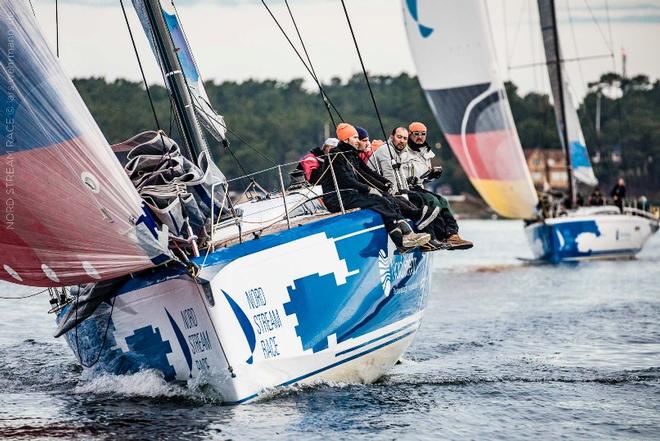 Lord of the Sail – Europe (Team Russia) soon after the start of Leg 3 – Nord Stream Race ©  Lars Wehrmann / Nord Stream Race