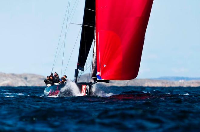 Katusha surfs downwind in Marstrand – RC44 Marstrand World Championship ©  Pedro Martinez / Martinez Studio / RC44