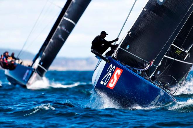 Pieter Van Nieuwenhuijzen silhouetted against the Marstrand sky – RC44 Marstrand World Championship ©  Pedro Martinez / Martinez Studio / RC44