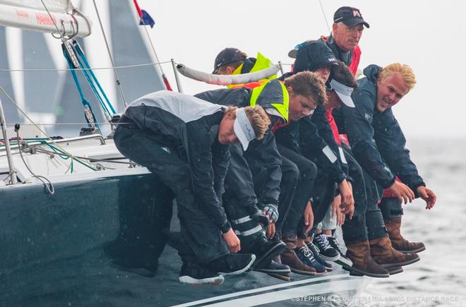 Young American YC's Junior Big Boat Team's Young American YCC Youth (first in Spinnaker B) at the start of the 2017 Ida Lewis Distance Race ©  Stephen Cloutier