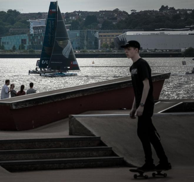 Day 1, Act 6 – Extreme Sailing Series Cardiff &copy;  Vincent Curutchet