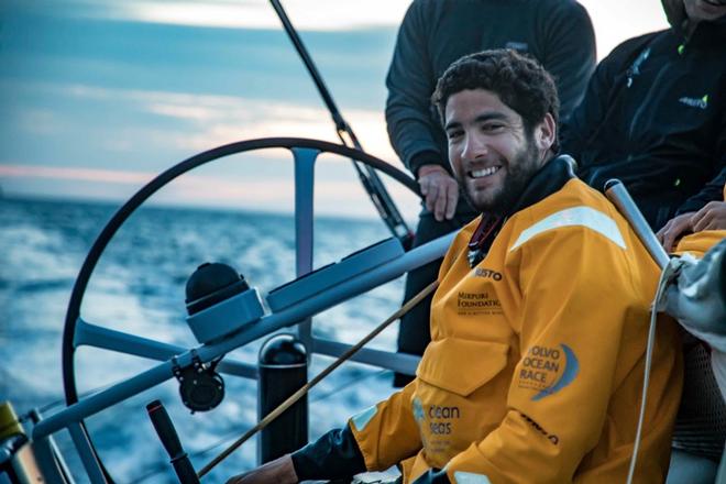 Leg Zero, Plymouth to Saint Malo on board Turn the Tide on Plastic. Sunset on our way to the needle – Volvo Ocean Race ©  Jeremie Lecaudey / Volvo Ocean Race