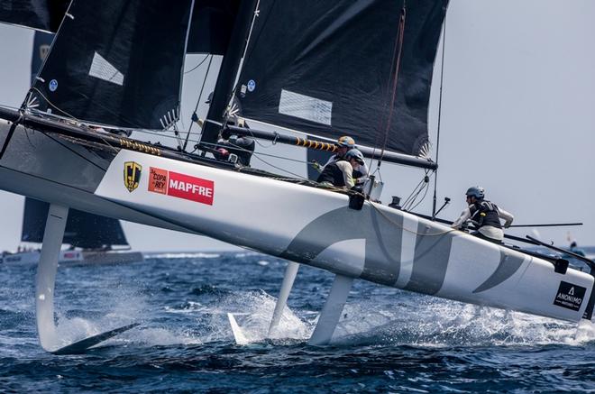 Day 2 – Jason Carroll's Argo scored three bullets today at Copa del Rey MAPFRE © Jesus Renedo / GC32 Racing Tour