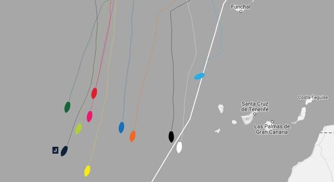 Current positions – Day 11, Race 1 – Clipper Round the World Yacht Race © Clipper Ventures