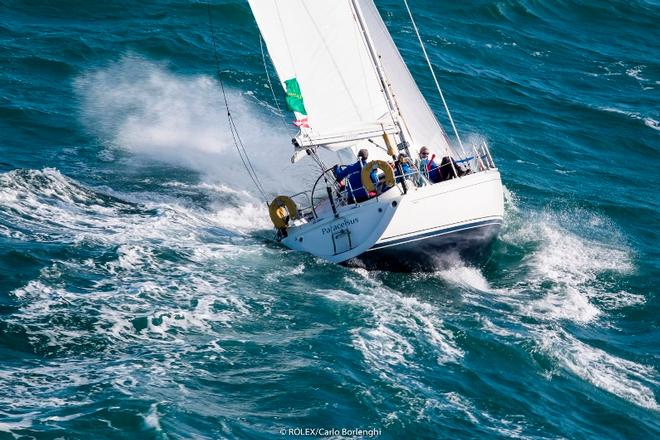 Day 1 – The fleet approaching the Fastnet Rock – Rolex Fastnet Race ©  Rolex / Carlo Borlenghi http://www.carloborlenghi.net