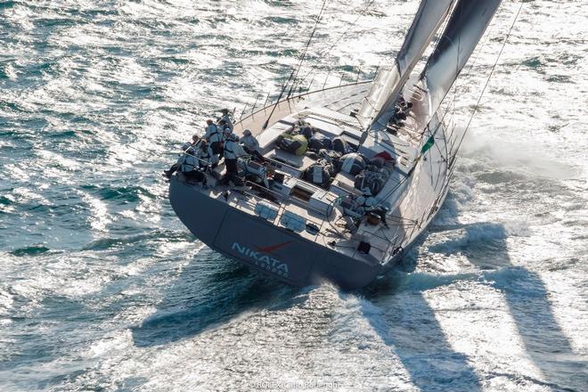 Day 1 – The fleet approaching the Fastnet Rock – Rolex Fastnet Race ©  Rolex / Carlo Borlenghi http://www.carloborlenghi.net