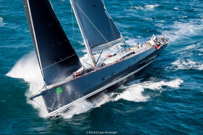 Day 1 – The fleet approaching the Fastnet Rock – Rolex Fastnet Race ©  Rolex / Carlo Borlenghi http://www.carloborlenghi.net