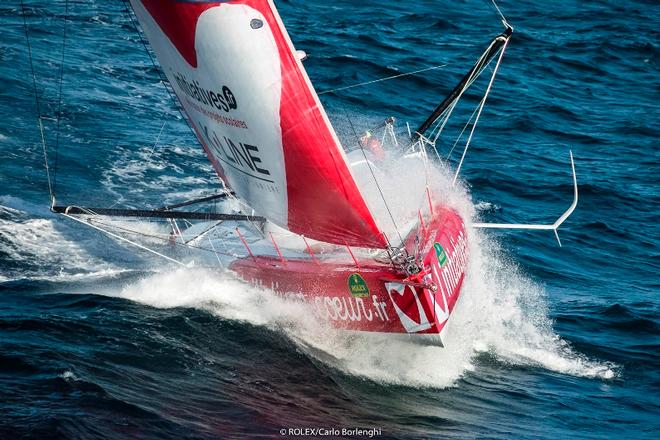 Day 1 – The fleet approaching the Fastnet Rock – Rolex Fastnet Race ©  Rolex / Carlo Borlenghi http://www.carloborlenghi.net