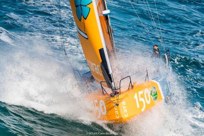 Day 1 – The fleet approaching the Fastnet Rock – Rolex Fastnet Race ©  Rolex / Carlo Borlenghi http://www.carloborlenghi.net