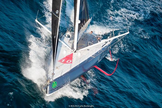 Day 1 – The fleet approaching the Fastnet Rock – Rolex Fastnet Race ©  Rolex / Carlo Borlenghi http://www.carloborlenghi.net