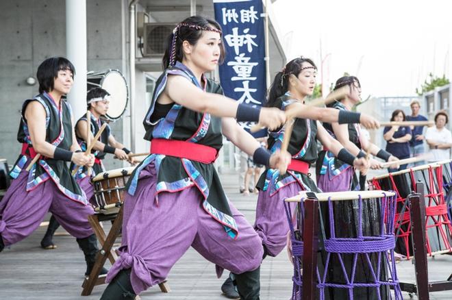 Traditional Japanese drumming at opening ceremony – 470 Junior World Championships © Junichi Hirai/ Bulkhead magazine http://www.bulkhead.jp/