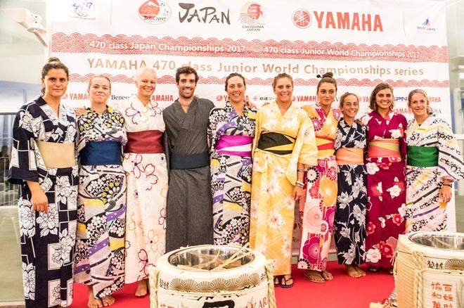 470 teams enjoying the Kimono party – 470 Junior World Championships © Junichi Hirai/ Bulkhead magazine http://www.bulkhead.jp/