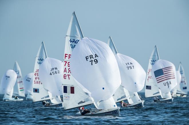 Hippolyte Machetti and Sidoine Dantès (FRA-79) win race two – 470 Junior World Championships © Junichi Hirai/ Bulkhead magazine http://www.bulkhead.jp/