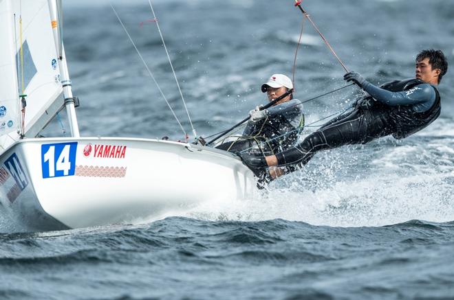 Day 2 – Keiju Okada and Kotarou Matuo (JPN-4562) – 470 Junior World Championships © Junichi Hirai/ Bulkhead magazine http://www.bulkhead.jp/