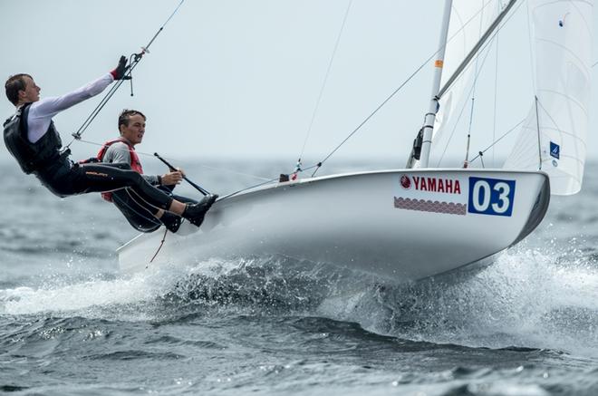 Day 2 – Hippolyte Machetti and Sidoine Dantès (FRA-79) – 470 Junior World Championships © Junichi Hirai/ Bulkhead magazine http://www.bulkhead.jp/