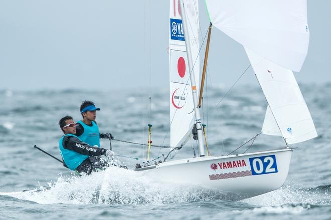 Day 4 – Daichi Takayama and Naoya Kimura (JPN-4601) – 470 Junior World Championships © Junichi Hirai/ Bulkhead magazine http://www.bulkhead.jp/