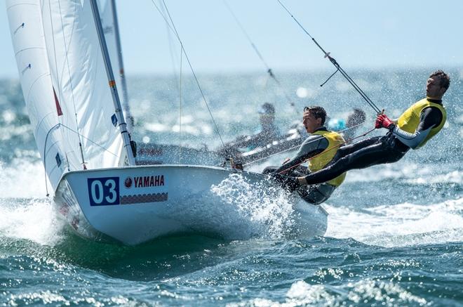 Hippolyte Machetti and Sidoine Dantès (FRA-79) – 470 Junior World Championships © Junichi Hirai/ Bulkhead magazine http://www.bulkhead.jp/