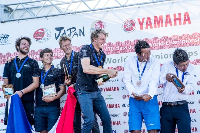 470 Men Podium – 470 Junior World Championships © Junichi Hirai/ Bulkhead magazine http://www.bulkhead.jp/