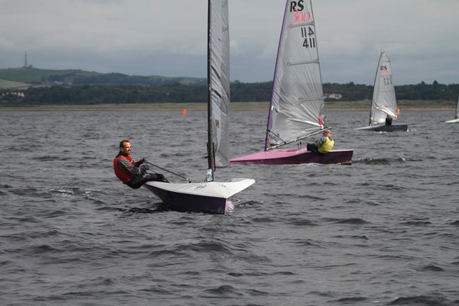 Third place, first Lightweight and Day 4 winner Paul Rigg – Volvo Noble Marine RS300 National Championship ©  Alan Henderson