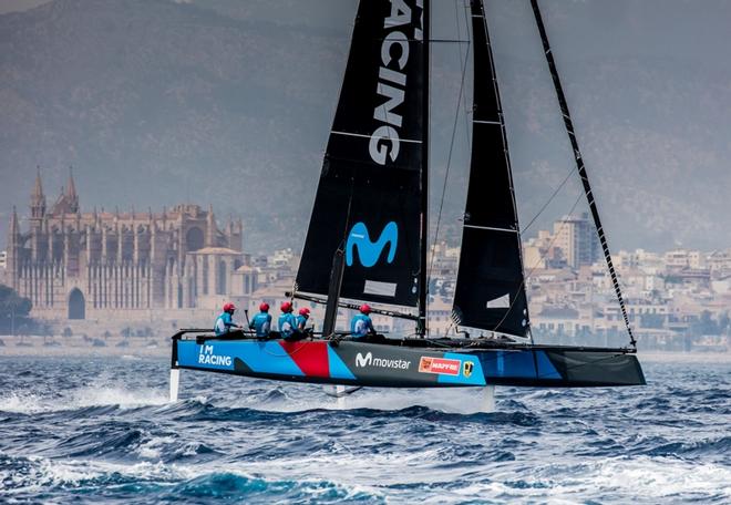 Spanish favourite Iker Martinez and Movistar – Copa del Rey MAFPRE © Jesus Renedo / GC32 Racing Tour