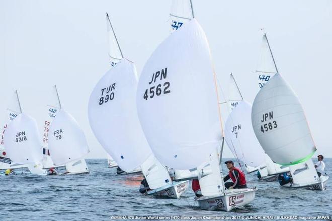 Day 6 – Downwind – 470 Class Japan National Championships © Junichi Hirai/ Bulkhead magazine http://www.bulkhead.jp/